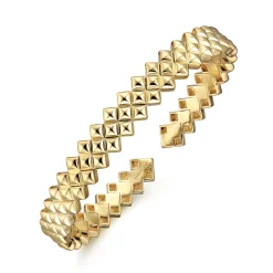 Hot Gabriel & Co. Demure - 14K Yellow Gold Plain Demure Bangle