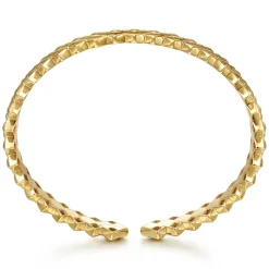 Hot Gabriel & Co. Demure - 14K Yellow Gold Plain Demure Bangle