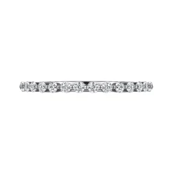 Sale Gabriel & Co. Devinne - 14K White Gold Single Prong Diamond Anniversary Band - 0.35 ct
