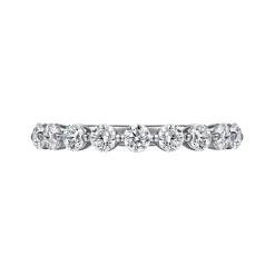 Clearance Gabriel & Co. Devinne - 14K White Gold Single Prong Diamond Anniversary Band - 1 ct
