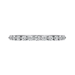 Discount Gabriel & Co. Devinne - Platinum Single Prong Diamond Anniversary Band - 0.5 ct