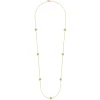 Outlet Gabriel & Co. Diamond Cut - 14K White and Yellow Gold Station Necklace with Diamonds