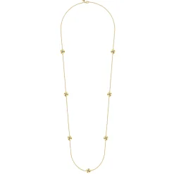 Outlet Gabriel & Co. Diamond Cut - 14K White and Yellow Gold Station Necklace with Diamonds