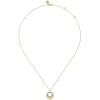 Sale Gabriel & Co. Diamond Cut - 14K Yellow Gold Diamond and Diamond Cut Texture Pendant Necklace