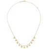 New Gabriel & Co. Diamond Cut - 14K Yellow Gold Disc Drops Necklace