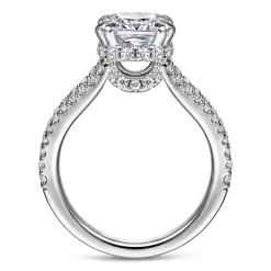 Best Gabriel & Co. Dominga - 14K White Gold Diamond Engagement Ring
