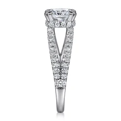 Best Gabriel & Co. Dominga - 14K White Gold Diamond Engagement Ring