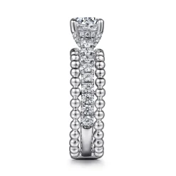 Gabriel & Co. Dorian - 14K White Gold Round Diamond Engagement Ring