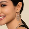 Clearance Gabriel & Co. Drop Earrings Huggie 925 Sterling Silver Bujukan