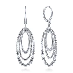 Clearance Gabriel & Co. Drop Earrings Huggie 925 Sterling Silver Bujukan