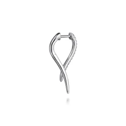 Sale Gabriel & Co. Drop Earrings 14K White Gold Diamond 0.18ct