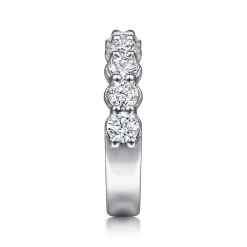 Clearance Gabriel & Co. Dublin - 14K White Gold Diamond Anniversary Band - 1.5 ct