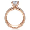 Clearance Gabriel & Co. Edalee - 14K Rose Gold Round Diamond Engagement Ring