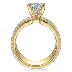 Gabriel & Co. Edalee - 14K Yellow Gold Round Diamond Engagement Ring
