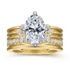 Hot Gabriel & Co. Editta - 14K White-Yellow Gold Compass Prong Oval Diamond Engagement Ring