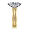 Discount Gabriel & Co. Editta - 14K White-Yellow Gold Compass Prong Marquise Diamond Engagement Ring