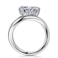 Gabriel & Co. Eleanora - 14K White Gold Pear Shape Diamond Wrap Engagement Ring