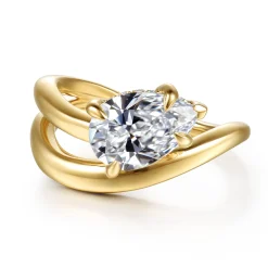 Online Gabriel & Co. Eleanora - 14K Yellow Gold Pear Shape Diamond Wrap Engagement Ring
