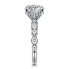 Best Gabriel & Co. Eleeza - 14K White Gold Round Diamond Engagement Ring