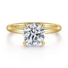 Clearance Gabriel & Co. Elia - 14K Yellow Gold Solitaire Round Diamond Engagement Ring