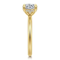 Sale Gabriel & Co. Elia - 14K Yellow Gold Solitaire Round Diamond Engagement Ring