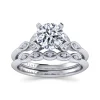 Best Gabriel & Co. Eliza - 14K White Gold Round Diamond Engagement Ring