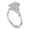 Online Gabriel & Co. Eliza - Vintage Inspired 14K White Gold Split Shank Oval Diamond Engagement Ring