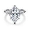 Online Gabriel & Co. Eliza - Vintage Inspired 14K White Gold Split Shank Marquise Shape Diamond Engagement Ring
