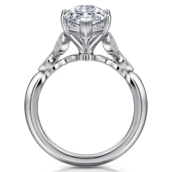 Online Gabriel & Co. Eliza - Vintage Inspired 14K White Gold Split Shank Marquise Shape Diamond Engagement Ring