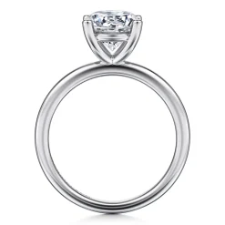 Discount Gabriel & Co. Ella - 14K White Gold Round Solitaire Diamond Engagement Ring