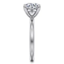 Discount Gabriel & Co. Ella - 14K White Gold Round Solitaire Diamond Engagement Ring