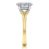 Discount Gabriel & Co. Ellis - 14K Mix of White and Yellow Gold Oval Diamond Engagement Ring
