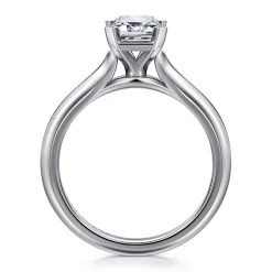 Hot Gabriel & Co. Ellis - 14K White Gold Emerald Cut Diamond Engagement Ring