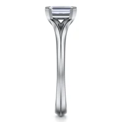 Clearance Gabriel & Co. Ellis - 14K White Gold Emerald Cut Diamond Engagement Ring