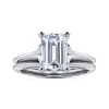 Hot Gabriel & Co. Ellis - 14K White Gold Emerald Cut Diamond Engagement Ring
