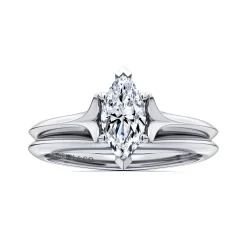 Best Gabriel & Co. Ellis - 14K White Gold Marquise Diamond Engagement Ring