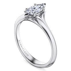 Best Gabriel & Co. Ellis - 14K White Gold Marquise Diamond Engagement Ring