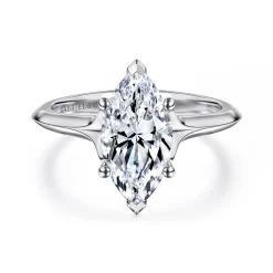 Sale Gabriel & Co. Ellis - 14K White Gold Marquise Shape Diamond Engagement Ring