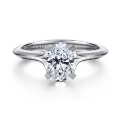 Online Gabriel & Co. Ellis - 14K White Gold Oval Diamond Engagement Ring