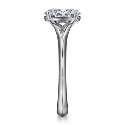 Outlet Gabriel & Co. Ellis - 14K White Gold Oval Diamond Engagement Ring