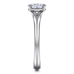New Gabriel & Co. Ellis - 14K White Gold Oval Diamond Engagement Ring