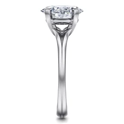 Hot Gabriel & Co. Ellis - 14K White Gold Oval Diamond Engagement Ring