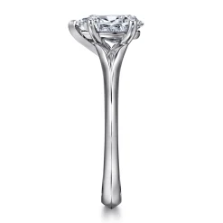 New Gabriel & Co. Ellis - 14K White Gold Pear Shape Diamond Engagement Ring
