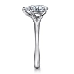 Discount Gabriel & Co. Ellis - 14K White Gold Pear Shape Diamond Engagement Ring