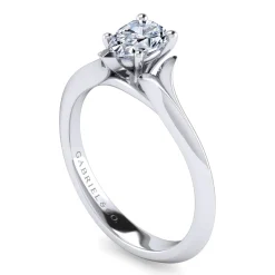 Sale Gabriel & Co. Ellis - 14K White Gold Pear Shape Diamond Engagement Ring