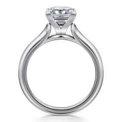Best Gabriel & Co. Ellis - 14K White Gold Princess Cut Diamond Engagement Ring