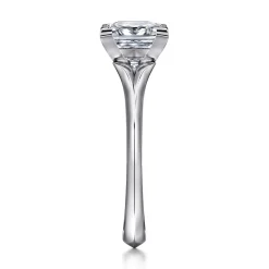 Best Gabriel & Co. Ellis - 14K White Gold Princess Cut Diamond Engagement Ring
