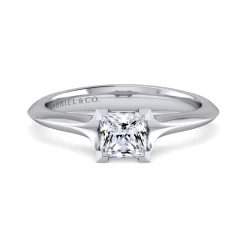 Online Gabriel & Co. Ellis - 14K White Gold Princess Cut Diamond Engagement Ring