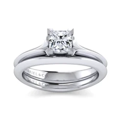 Online Gabriel & Co. Ellis - 14K White Gold Princess Cut Diamond Engagement Ring