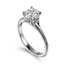 Online Gabriel & Co. Ellis - 14K White Gold Round Diamond Engagement Ring